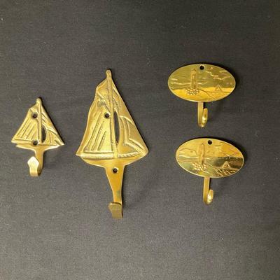 Brass Nautical Wall Hooks