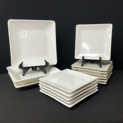 Square White Dish Collection