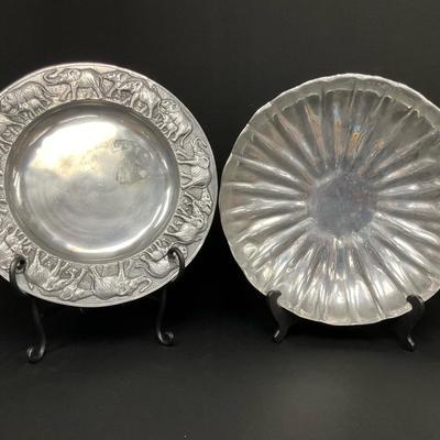 Arthur Court Designs Elephant Tray & Pewter Companion 
