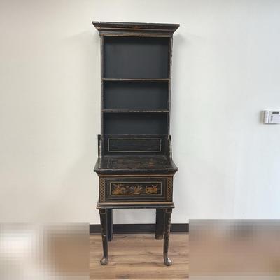 Chinoiserie Desk With Bookcase