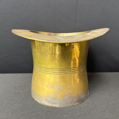 Brass Top hat Champagne Bucket 
