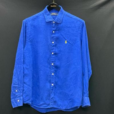 Polo by Ralph Lauren Cobalt Blue Linen Shirt