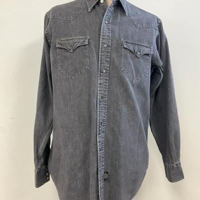 Vintage RRL Ralph Lauren Western Denim Shirt, Size L