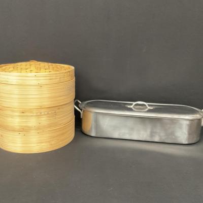 Bamboo Steamer And Fish Poacher