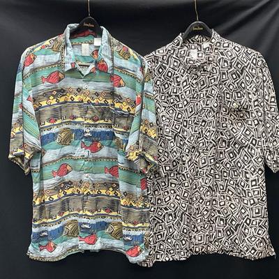 Burka Bibas Silk Hawaiian Shirts- XL