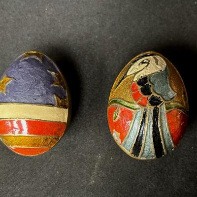 Brass + Enamel Egg Paperweights 
