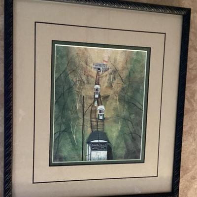 Sale Photo Thumbnail #71: Wall art tan matt brown frame