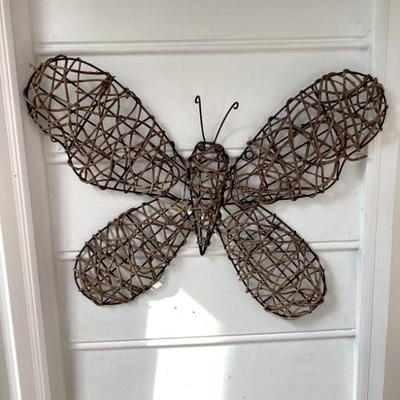 Sale Photo Thumbnail #77: Wall art wire butterfly copy
