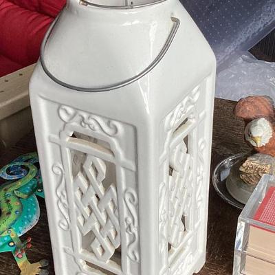 Sale Photo Thumbnail #79: White moroccan style lantern
