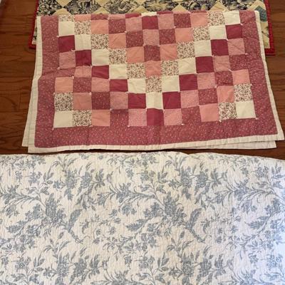 Three Quilts: Laura Ashley & Hand Done