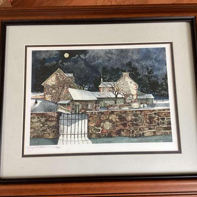 Print Of A Country Cottage By John Stevens