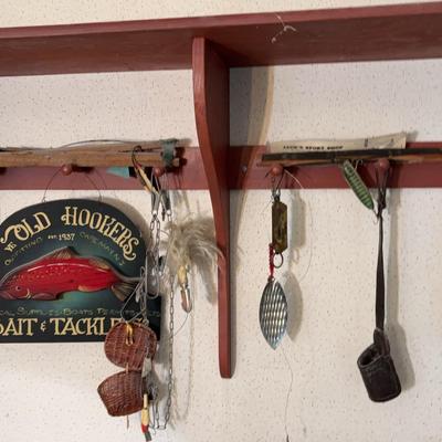 Assortment of Vintage Fishing Decor & More