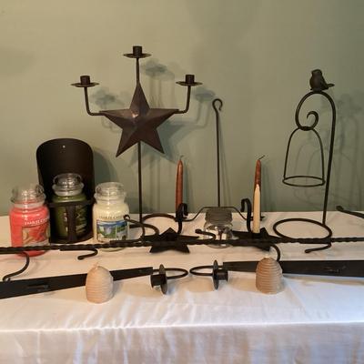 Black Metal Candle Holders & More