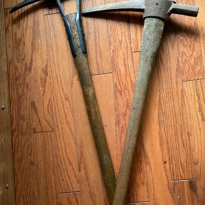 Two Forged Pick Axes
