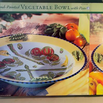 Capriware Serving Bowl W/ Raised Peas