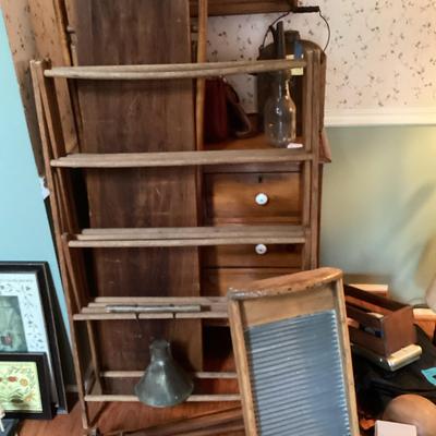 Vintage Ironing Board And Clothes Dryers