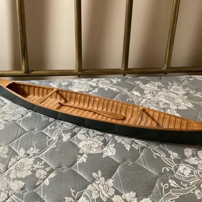 Wooden Model Canoe