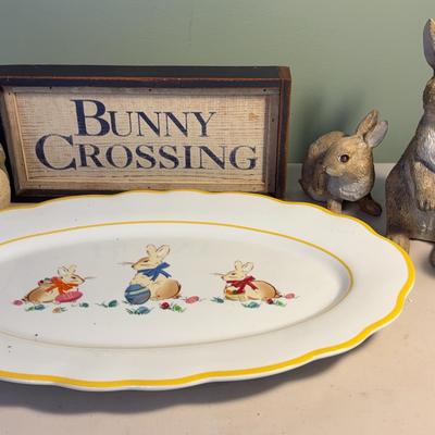 Assortment of Bunny Decor & More 