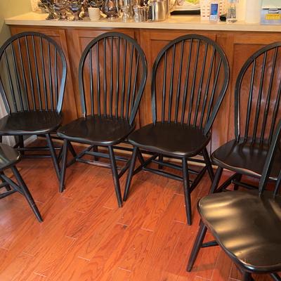 Wooden Windsor Style Chairs
