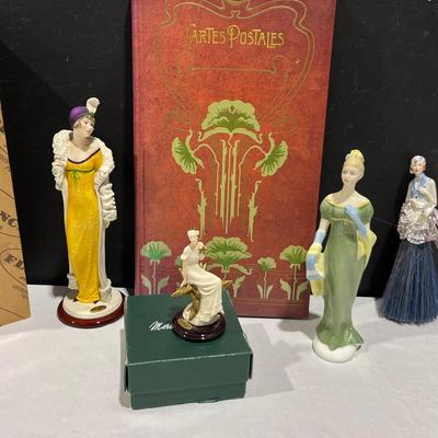 Florence Giuseppe Armani Figurines, Royal Doulton, Cartes Postsles Book + More