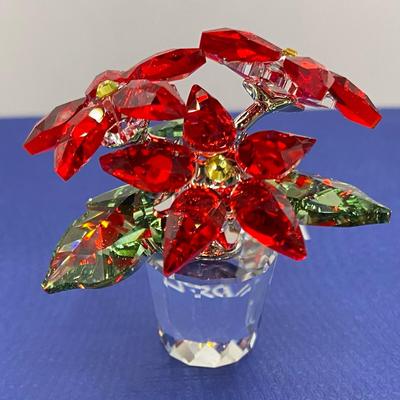 Swarovski Silver Crystal Poinsettia