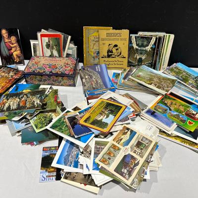 Mystery Lot Of Vintage Postcards Includes Heinz Pictures To Trace And Knox Gelatine Recipe Book