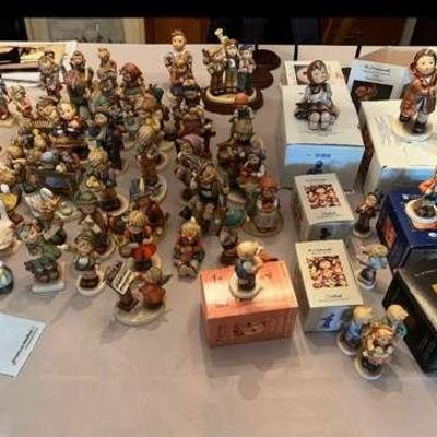 Huge Hummel Figurine Collection Mystery Lot Made In Germany Some Musical