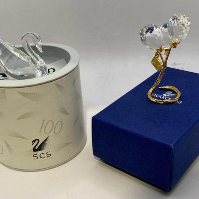 Swarovski Silver Crystal Swan & Balloons