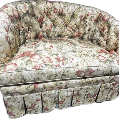 Vintage English Floral Settee