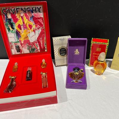 Givenchy Parfum Sampler Set, Shalimar Guerlain Paris, Amarige de Givenchy Spray + More