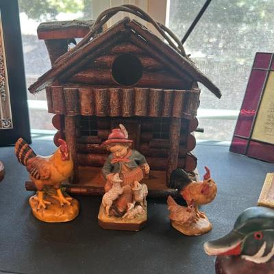 Hand carved wooden figurines. Made in Germany. 