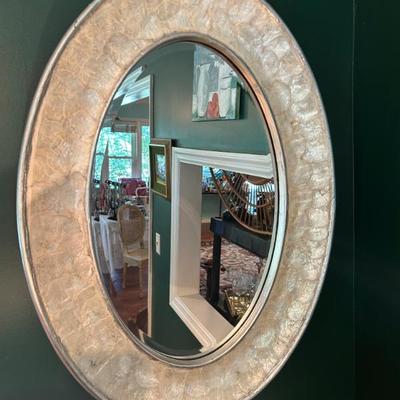 Faux Abalone shell mirror. 