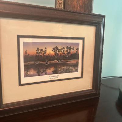 Small Jim Booth framed print.  