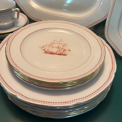 Salad and dinner plates. These have some wear. Other pieces are in great condition. 