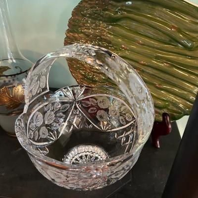 Glass basket. 