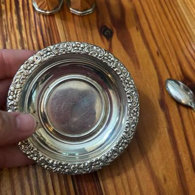 Sterling butter pat or trinket dish 