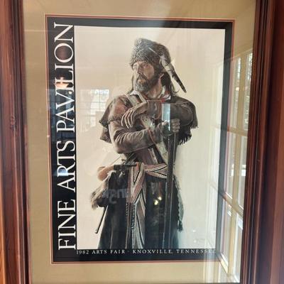 Signed print by David Wright. 