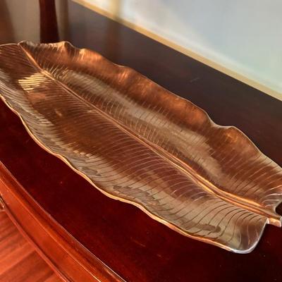 Heavy! Solid brass tray. Made in India. 