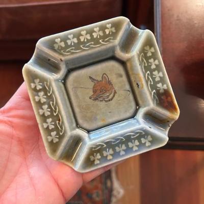 Made in Ireland. Porcelain ashtray. 