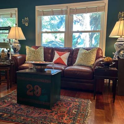 Leather trend top grain leather sofa. 