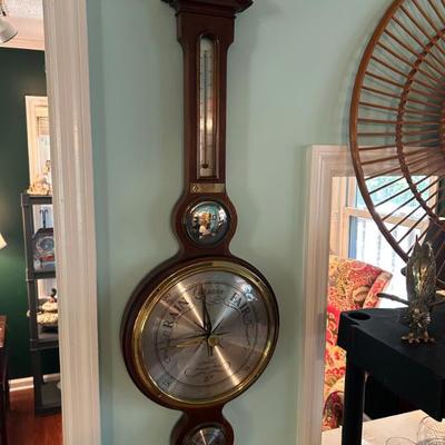Howard Miller barometer. 2 small diamonds and sapphire accent. 
