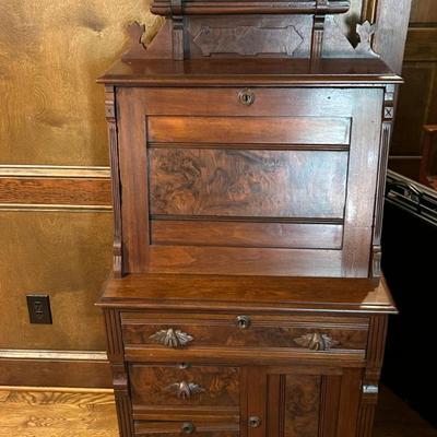 A great selection of incredible antique, MCM and vintage furniture throughout the home. 