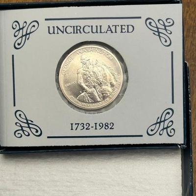 1982 George Washington Uncirculated Silver Half Dollar 