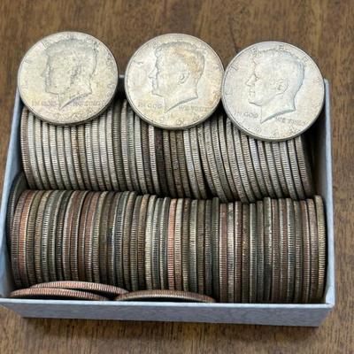 Assorted Kennedy Half Dollars 