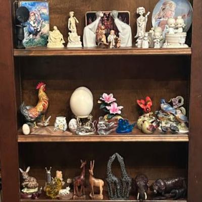 Vintage Rare Books, Crystal and Porcelain Figurines 