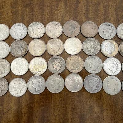 1921 to 1935 Silver Peace Dollar Coins 