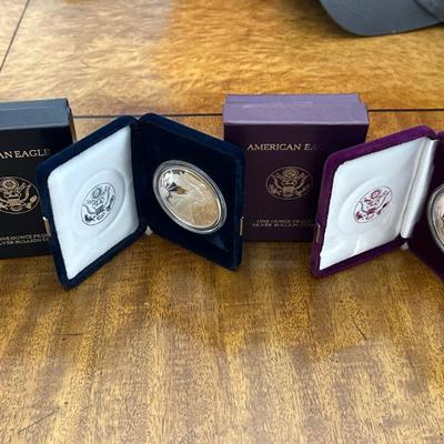 1986 and 1994 American Eagle 1oz Proof Coins 