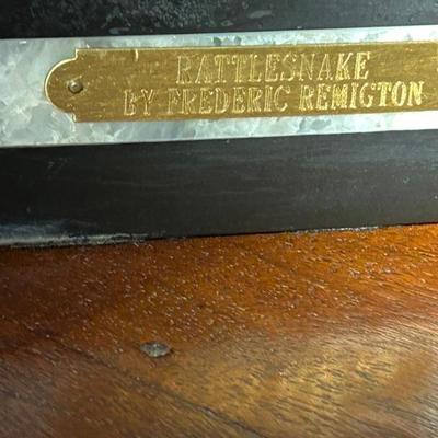 "The Rattlesnake" by Frederic Remington Jumbo Bronze Sculpture