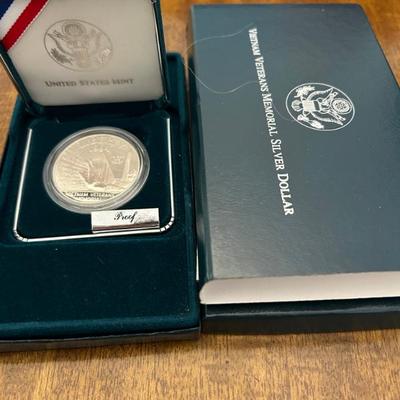 1994 Vietnam Veterans Memorial Silver Dollar Proof 