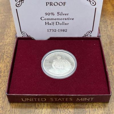 1982 George Washington Proof Silver Half Dollar 